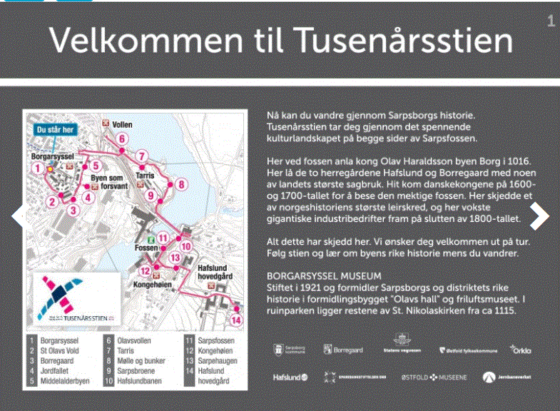 Guidet tur langs 1000-årsstien